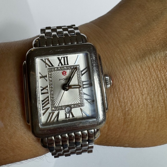 MICHELE Deco Madison Diamond Dial Women\'s Watch Silver MWW06T000141 main image 4